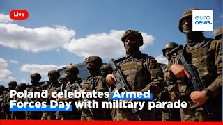 Poland celebrates Armed Forces Day with military parade [upl. by Brost936]