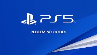 Redeeming Codes on PS5 Consoles [upl. by Grishilde334]