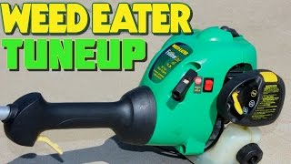 FULL TUNEUP WEEDEATER FEATHERLITE WEED GAS TRIMMER REPAIR AND RESTORE [upl. by Ennyroc528]