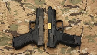 Glock 17 Gen 5 Vs Canik TP9 Elite Combat Executive  Comparison [upl. by Jemie500]