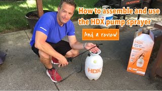 Dad Demos and Reviews the HDX Pump Sprayer [upl. by Tiphanie130]