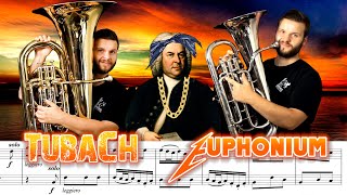 BACH DUET on TUBA amp EUPHONIUM New quotBaroguequot Style [upl. by Masera60]