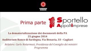 La dematerializzazione dei documenti della PA  Prima parte [upl. by Bax]