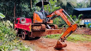 Tata Hitachi Zaxis 33U Loading into Truck  Crawler Excavator  JCB Malayalam jcb tata excavator [upl. by Korella957]