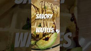 Try some savory waffles for breakfast 😋 [upl. by Sherr]