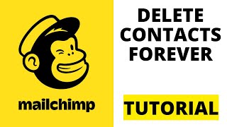 How To Delete Contacts in Mailchimp 2024 [upl. by Carli]