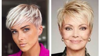 CORTES DE CABELLO CORTO MUJER 2024 pixie Haircut ideas [upl. by Hege]