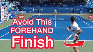 Jannik Sinner vs Thanasi Kokkinakis Forehand Comparison Tennis Technique Explained [upl. by Korney]