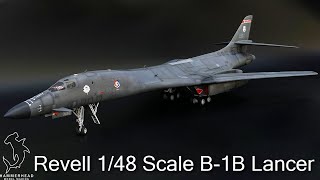 Revell B1B Lancer 148 scale  Full Build Video [upl. by Maletta817]