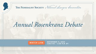 Annual Rosenkranz Debate NLC 2023 [upl. by Adrian805]