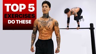 Top 5 Exercises To Start Calisthenics Freestyle [upl. by Ellenar]