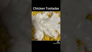 Chicken Tostadas foodrecipe recipe cooking food recipeshorts chickenrecipe cookingvideo cook [upl. by Dorren515]