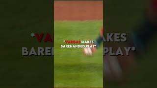 Vargas Makes Amazing Barehanded Catch😲mlb shorts [upl. by Tamaru]