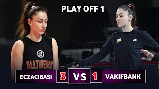 Eczacibasi Dynavit vs Vakifbank  Turkish volleyball league 2024  Play off 1 [upl. by Yentiw]