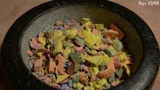 ASMR│Mortar amp Pestle│Crushing Chalk [upl. by Bunting507]