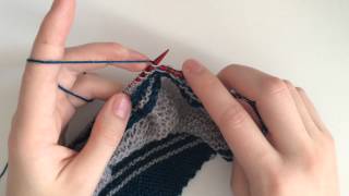 Learn How to Knit Faster with Continental Knitting [upl. by Ahsatak995]