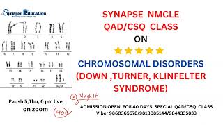 Down syndrome vs Turner syndrome vs Klinfelter syndrome  chromosomal disorders  Synapse NMCLE [upl. by Aneehsit127]