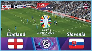 England vs Slovenia  Euro2024  Match Live Today  video game Simulation [upl. by Elatia639]