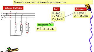 esercizio sistema trifase simmetrico N3 [upl. by Oeht621]