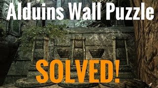 Skyrim REMASTERED  Alduins Wall PUZZLE [upl. by Avot469]