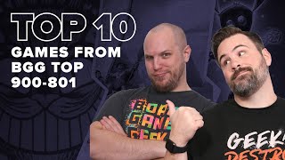 Top 10 Games from BGG Top 900801  BGG Top 10 w The Brothers Murph [upl. by Issac]