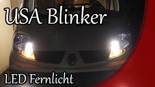 Zusatscheinwerfer LED und USA BlinkerStandlicht  15 Ein Kastenwagen wird zum Camper [upl. by Ethelstan]