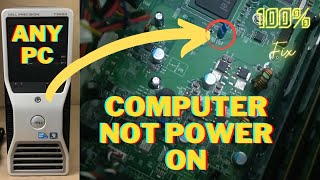 Dell Precision T3500 Computer Not Power ON Problem  How to fix [upl. by Ocko]