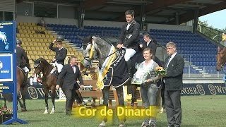 Hannoveraner Springpferdechampion 2014 der Vierjährigen Pferde  Cor de Dinard [upl. by Akinej]