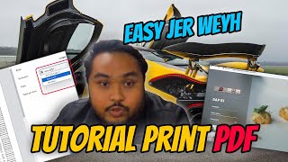 Tutorial Print PDF  Basic  feat Basyir [upl. by Pimbley]