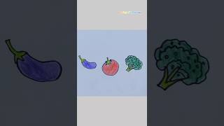 easily vegetables drawing art drawing easydrawimg viralvideo [upl. by Mace]