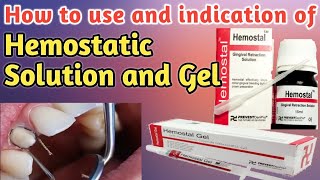 How to use and Indication of Hemostatic Solution amp Gel [upl. by Lahcsap741]