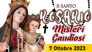 Santo Rosario di oggi 7 Ottobre 2023 alla Madonna del Santo rosario di Pompei [upl. by Shipman]