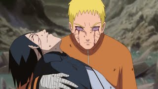 SASUKES DEATH in anime Boruto  Naruto took Sasukes eyes  Boruto Episode Fan Animation [upl. by Eidolem]