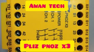 SECURITY RELAY PILZ PNOZ X3 INSTALLATION AND CONNECTION [upl. by Animar]