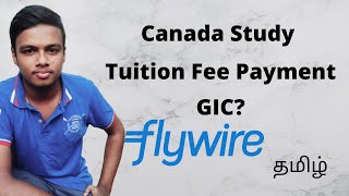 How much does it cost to study in Canada  Tuition Fee Payment  GIC Flywire  Canada Study  Tamil [upl. by Anaahs]