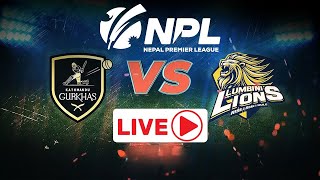 LIVE KATHMANDU GURKHAS vs LUMBINI LIONS  Nepal Premier League 2024  TU Cricket Ground npl [upl. by Roinuj]