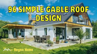 96 Simple Gable Roof Design Modern Exterior House Designs [upl. by Arualana]