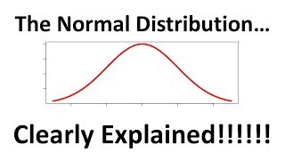 The Normal Distribution Clearly Explained [upl. by Crosby]