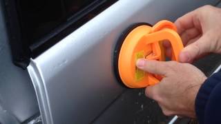 DENT REMOVAL Harbor Freight Dent Puller Suction Cup Review [upl. by Ariuqahs]