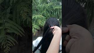 beautiful hairstyle for school long hair girls hair hairstyles youtubeshorts shorts shortvideo [upl. by Anabal588]