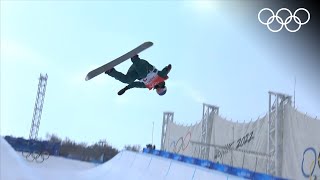 🏂 Scotty James vs Ayumu Hirano  Snowboard Beijing 2022  Halfpipe qualifying highlights [upl. by Korff]