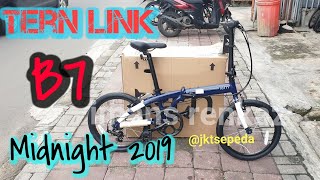 Sepeda Lipat Tern Link B7 Midnight 2019  Bisa naik KRL dan MRT [upl. by Sukey28]