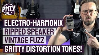 ElectroHarmonix Ripped Speaker Fuzz Demo  Gritty Vintage Distortion Tones [upl. by Reerg511]