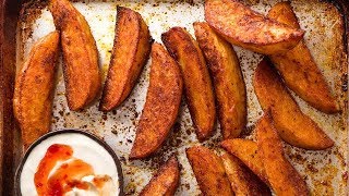 Seasoned Baked Potato Wedges [upl. by Aymahs]