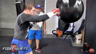 Canelo Alvarez COMPLETE Boxing workout for Miguel Cotto Cotto vs Canelo video [upl. by Clarisse]