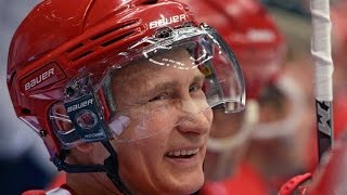 Putin quotScoresquot Seven Goals Against Pro Hockey Stars [upl. by Ycnalc]