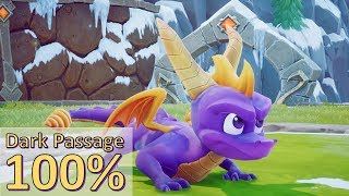 Spyro The Dragon Remastered  Dark Passage 100 Walkthrough [upl. by Gerita]