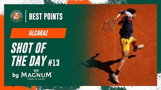 Shot of the day 13 Carlos Alcaraz  RolandGarros 2024 [upl. by Grete]