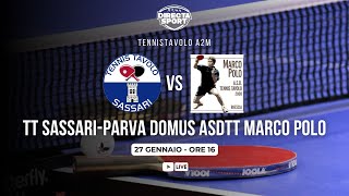 Tennistavolo A2M  TT SassariParva Domus ASD TT Marco Polo 42 [upl. by Einal]