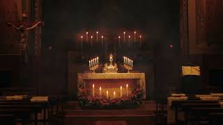 Peaceful Holy Hour in Cathedral  Eucharistic Adoration with Gregorian Chants Ambience 1 Hour [upl. by Corri]